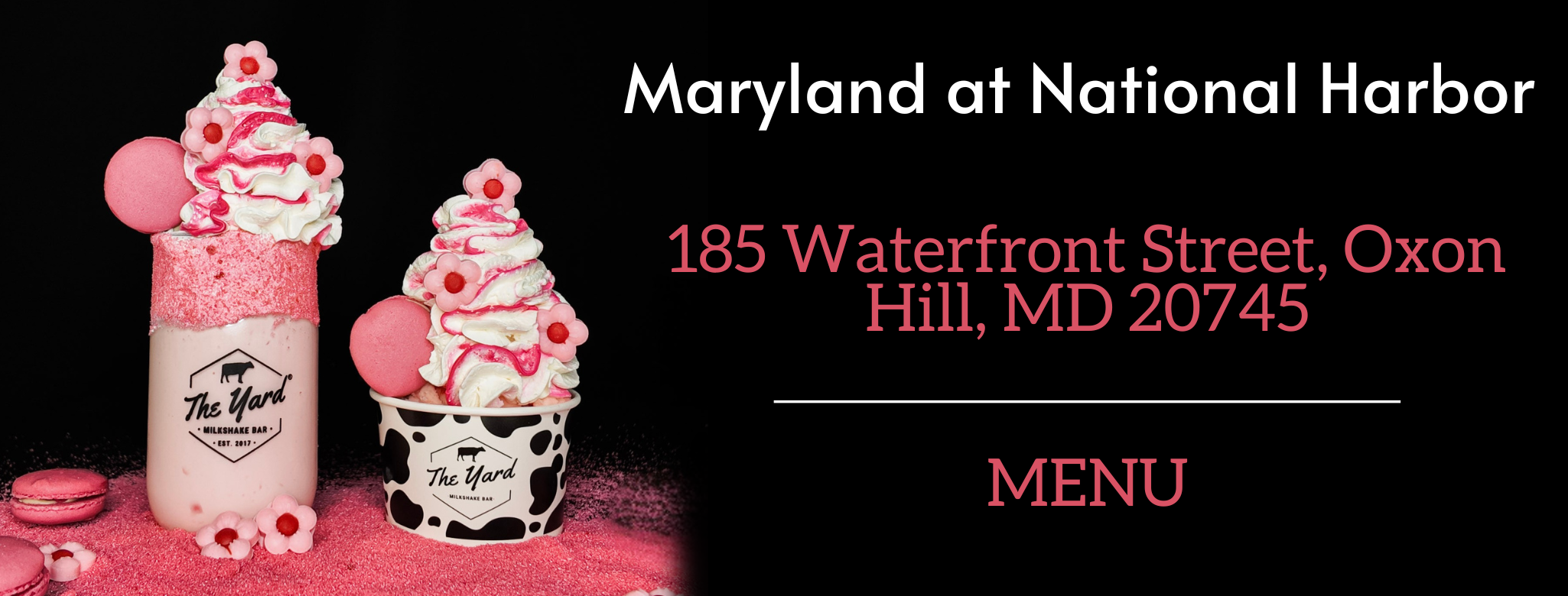National Harbor Milkshakes — The Yard Milkshake Bar - As seen on